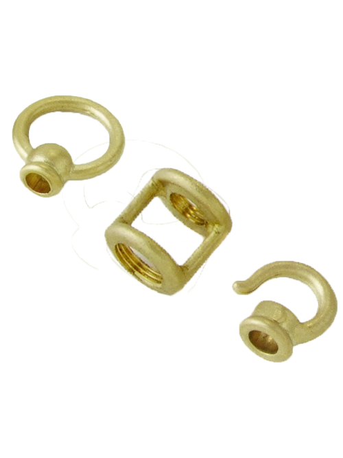 Accessori per lampadari in ottone sabbiato