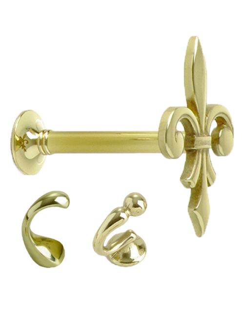 Fermatende, ganci per tendaggi e fiocchi