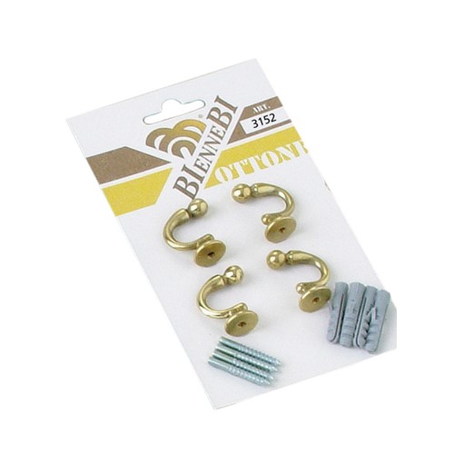 SCREW HOOK FOR CURTAINS HEAVY TYPE PACKAGED